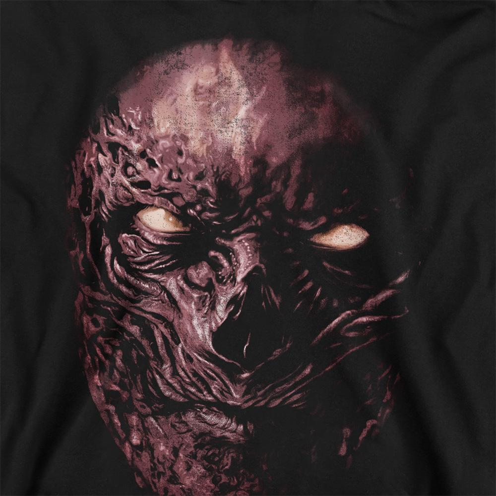 Black - Side - Stranger Things Unisex Adult Vecna Face Oversized Sweatshirt