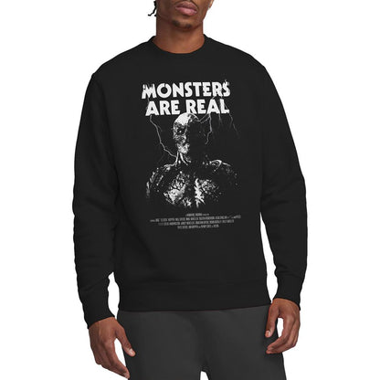 Black - Side - Stranger Things Unisex Adult Monsters Are Real Vecna Sweatshirt
