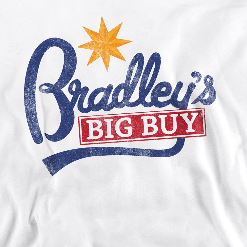 White - Pack Shot - Stranger Things Unisex Adult Bradley´s Big Buy Logo Sweatshirt