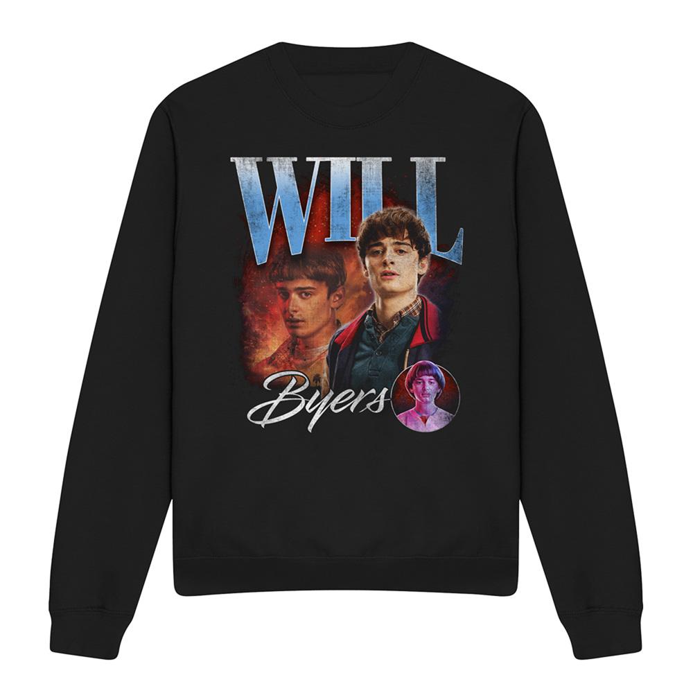 Black - Front - Stranger Things Unisex Adult Will Homage Sweatshirt