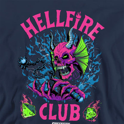 Navy - Pack Shot - Stranger Things Unisex Adult Hellfire Dice Sweatshirt
