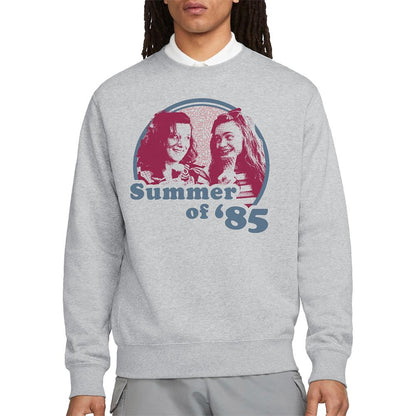 Athletic Heather - Side - Stranger Things Unisex Adult Summer Of 85 Eleven & Max Heather Sweatshirt