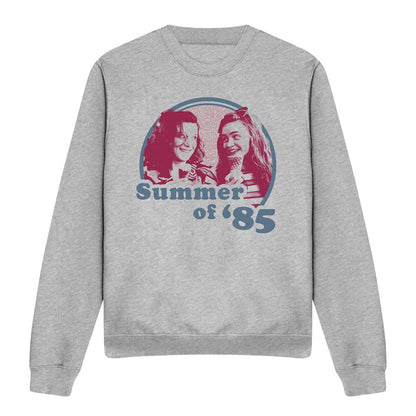 Athletic Heather - Front - Stranger Things Unisex Adult Summer Of 85 Eleven & Max Heather Sweatshirt