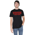Black - Lifestyle - Stranger Things 5 Unisex Adult Dripping Logo T-Shirt