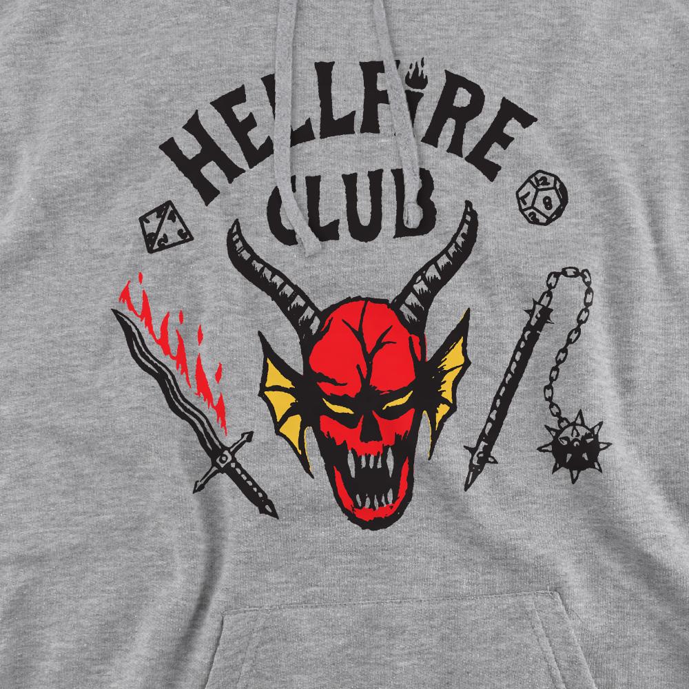 Athletic Heather - Side - Stranger Things 5 Unisex Adult Hellfire Club Inverted Hoodie