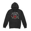 Black - Front - Stranger Things 5 Unisex Adult Hellfire Club Inverted Hoodie