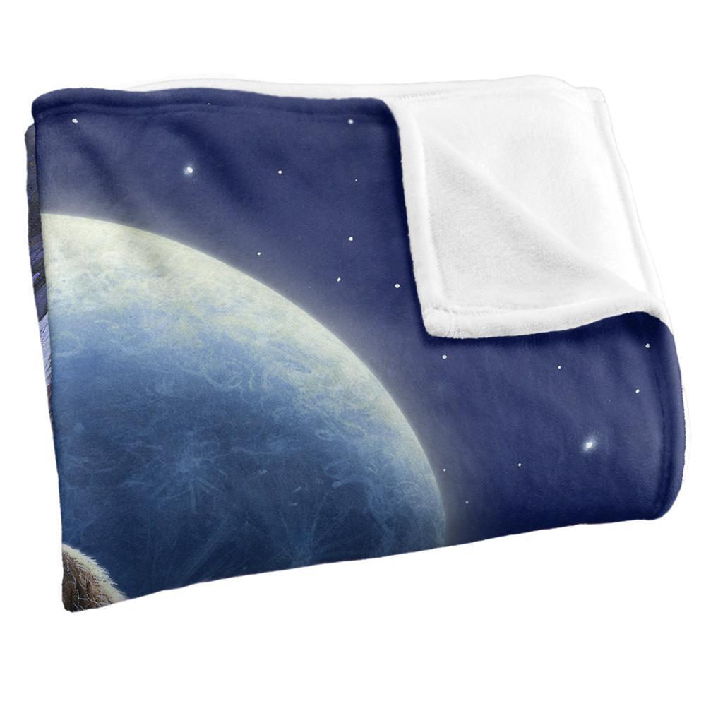 Multicoloured - Side - JQ Licensing Jlo Silky Howling Wolf Supersoft Blanket
