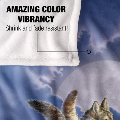 Multicoloured - Lifestyle - JQ Licensing Jlo Silky Wolf Pack Supersoft Blanket