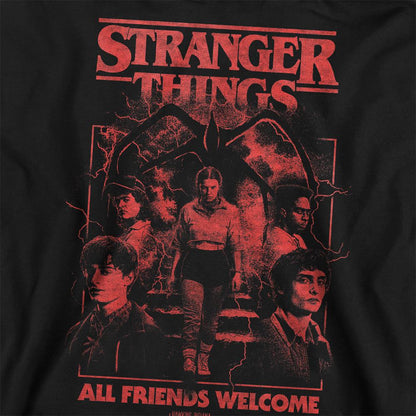 Black - Side - Stranger Things Unisex Adult Mindflayer Poster Sweatshirt