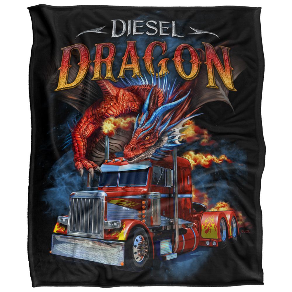 Multicoloured - Front - JQ Licensing Silky Dragon Supersoft Blanket