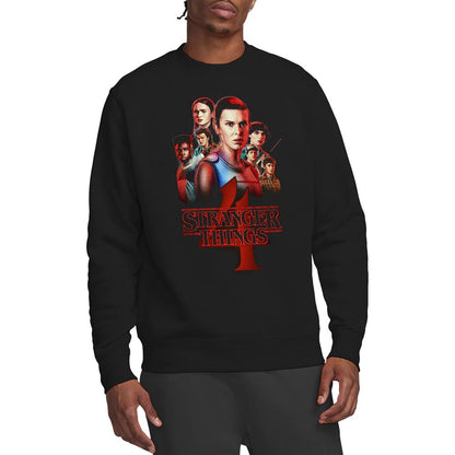 Black - Lifestyle - Stranger Things Unisex Adult Season 4 Poster Sweatshirt