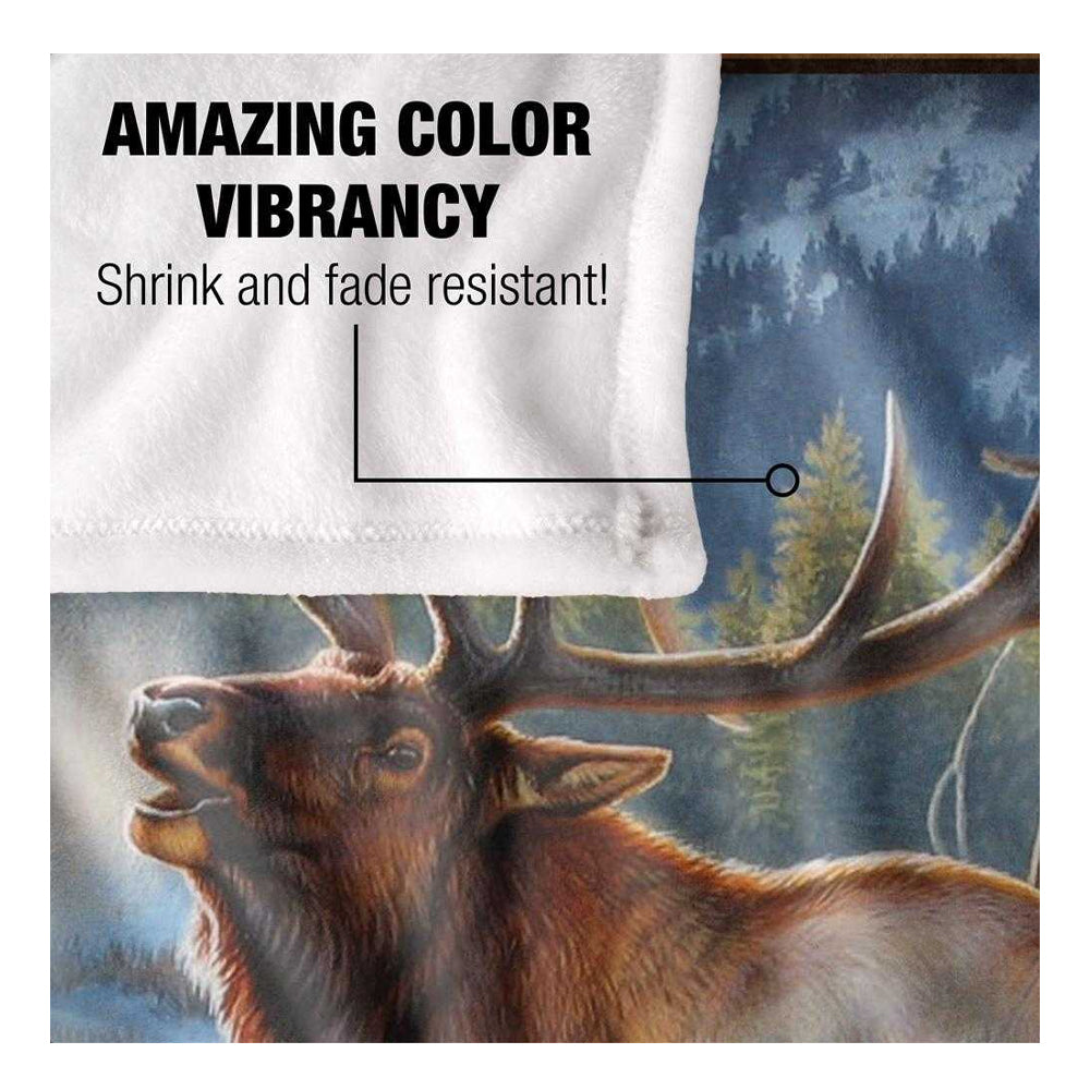 Multicoloured - Pack Shot - JQ Licensing Silky Elk Supersoft Blanket