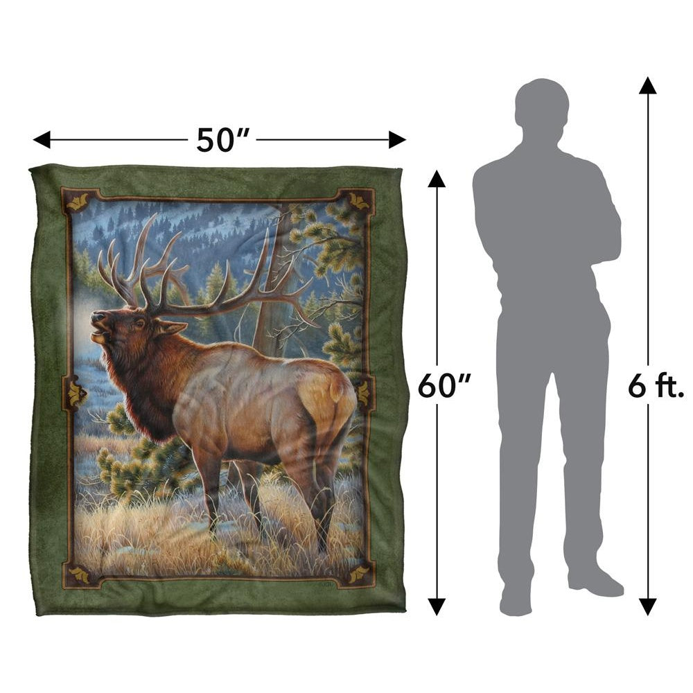 Multicoloured - Pack Shot - JQ Licensing Silky Elk Supersoft Blanket