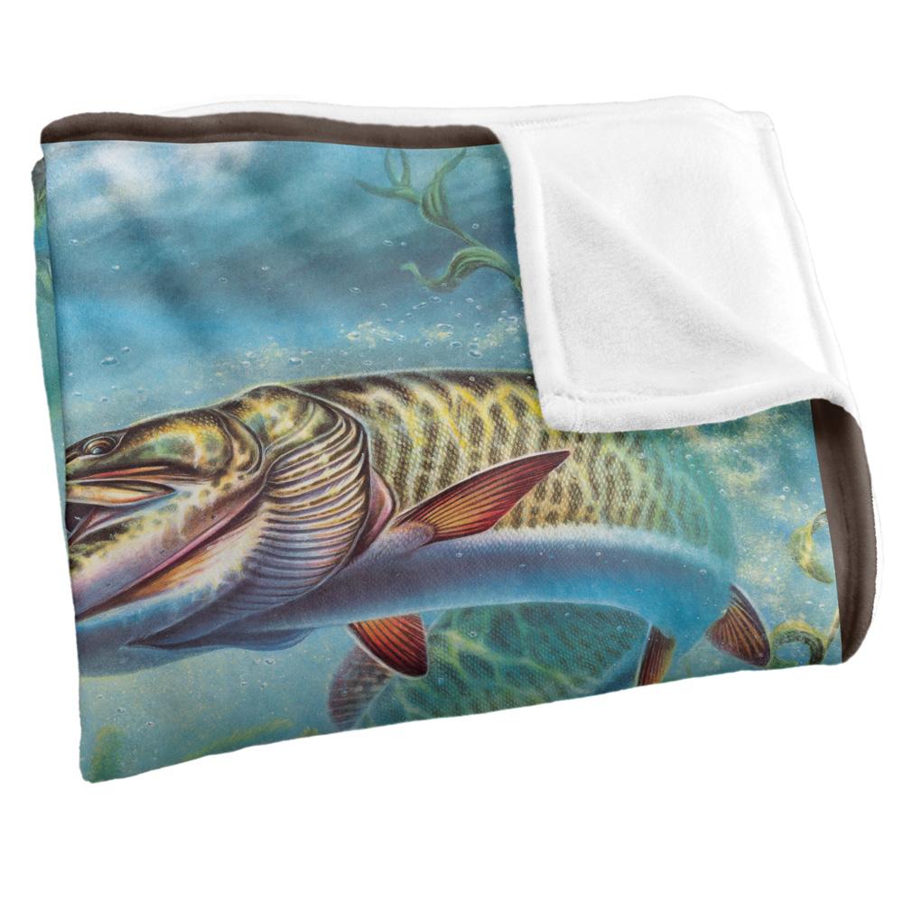 Multicoloured - Side - JQ Licensing Provoked Musky Fishing Silky Supersoft Blanket