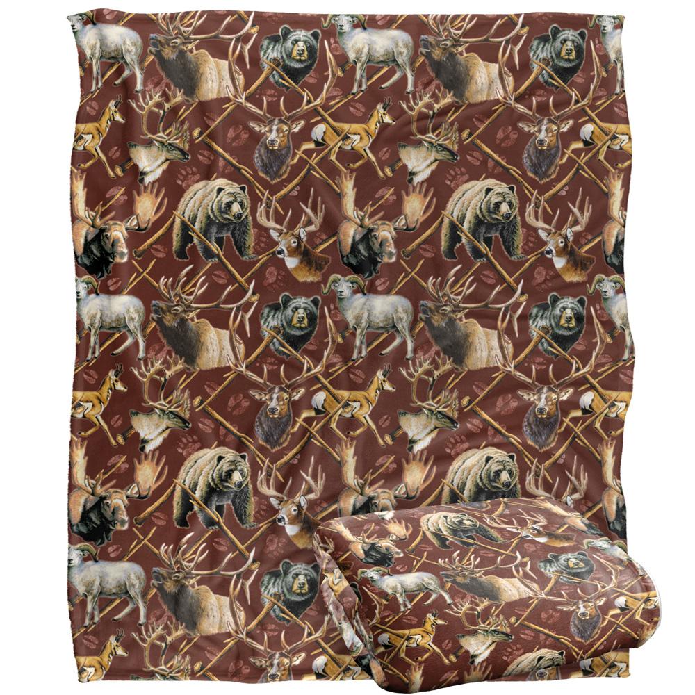 Multicoloured - Back - JQ Licensing Silky Elk Hunting Supersoft Blanket