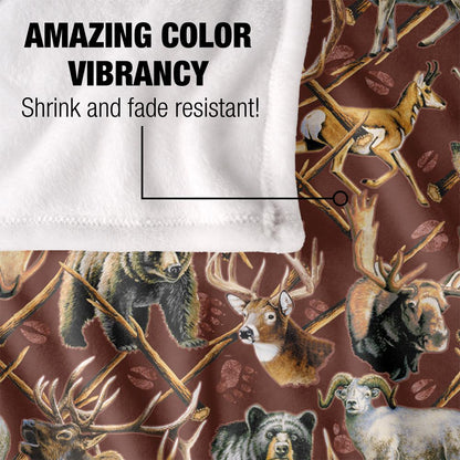 Multicoloured - Lifestyle - JQ Licensing Silky Elk Hunting Supersoft Blanket