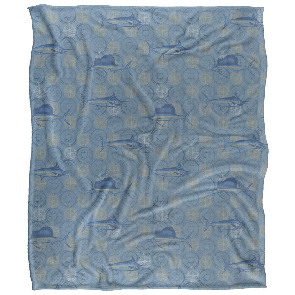 Multicoloured - Front - JQ Licensing Silky Compass Fishing Supersoft Blanket