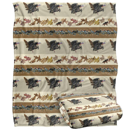 Multicoloured - Back - JQ Licensing Silky Autumn Leaf Supersoft Blanket