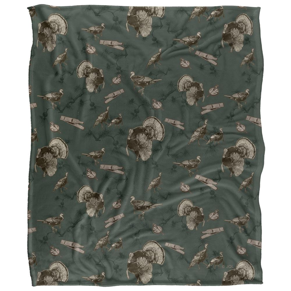 Multicoloured - Front - JQ Licensing Silky Turkey Supersoft Blanket