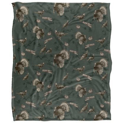 Multicoloured - Front - JQ Licensing Silky Turkey Supersoft Blanket