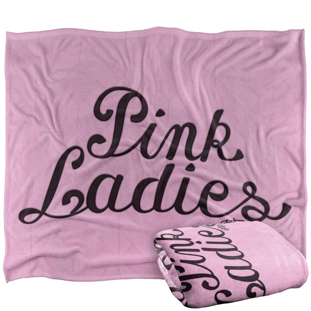 Multicoloured - Back - Grease Pink Ladies Silky Supersoft Blanket
