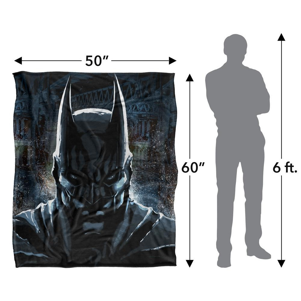 Multicoloured - Pack Shot - Batman Close Up Supersoft Blanket