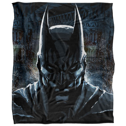 Multicoloured - Front - Batman Close Up Supersoft Blanket