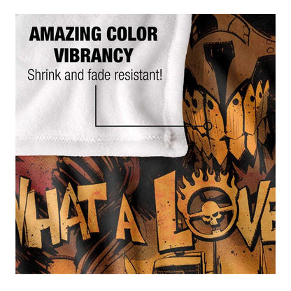 Multicoloured - Pack Shot - Mad Max What A Lovely Day Silky Supersoft Blanket