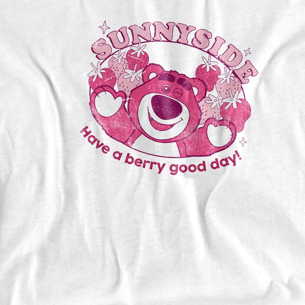 White - Side - Toy Story 3 Girls Lots-O´-Huggin Lotso Berry T-Shirt