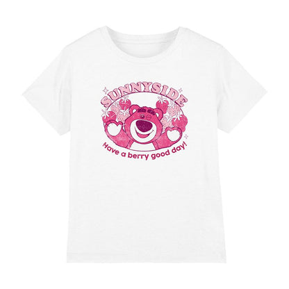 White - Front - Toy Story 3 Girls Lots-O´-Huggin Lotso Berry T-Shirt