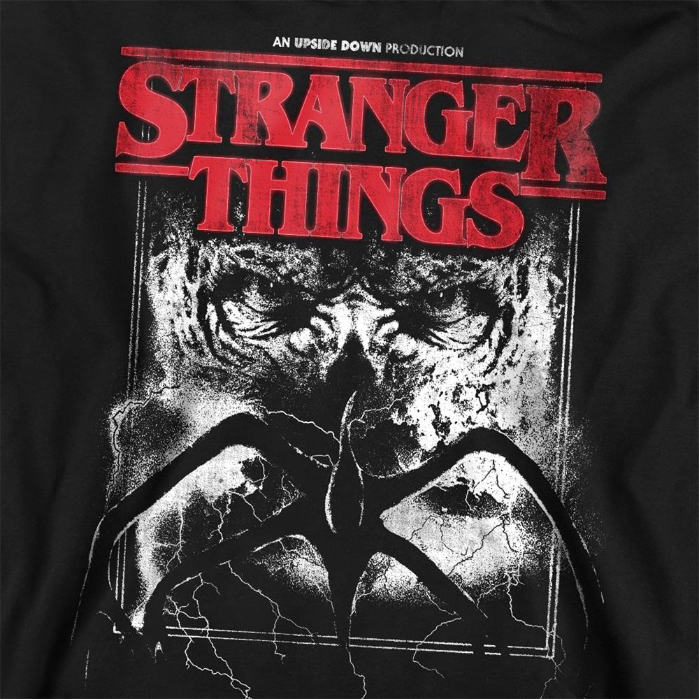 Black - Side - Stranger Things Unisex Adult Vecna & Mindflayer Poster Sweatshirt