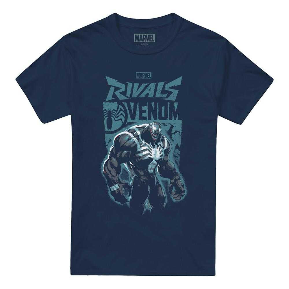 Navy - Front - Marvel Rivals Unisex Adult Vanguard Symbiote Venom T-Shirt