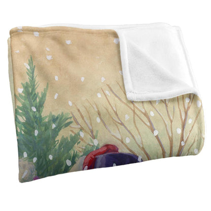 Multicoloured - Side - JQ Licensing Silky Snowman Santa Claus Christmas Supersoft Blanket