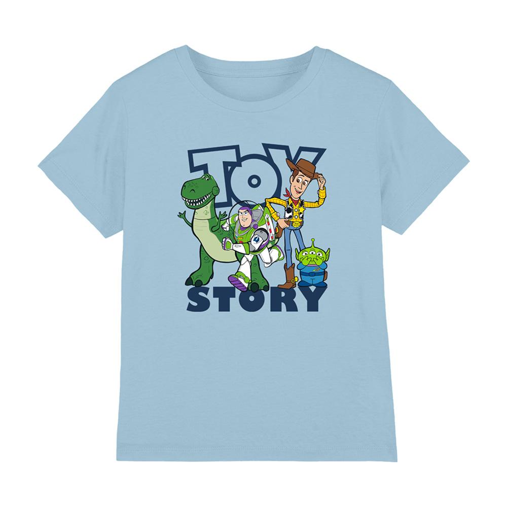Sky Blue - Front - Toy Story Childrens-Kids Group Shot T-Shirt