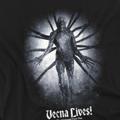 Black - Side - Stranger Things Unisex Adult Vecna Lives Poster T-Shirt