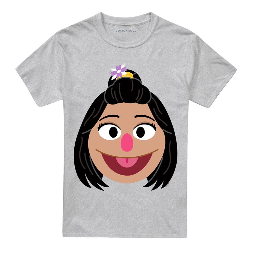 Athletic Heather - Lifestyle - Sesame Street Unisex Adult Ji-Young Face Heather T-Shirt