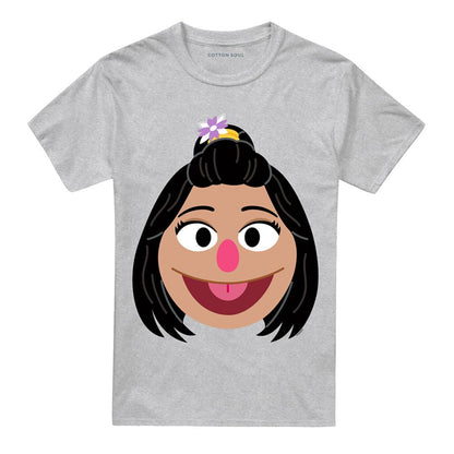Athletic Heather - Lifestyle - Sesame Street Unisex Adult Ji-Young Face Heather T-Shirt