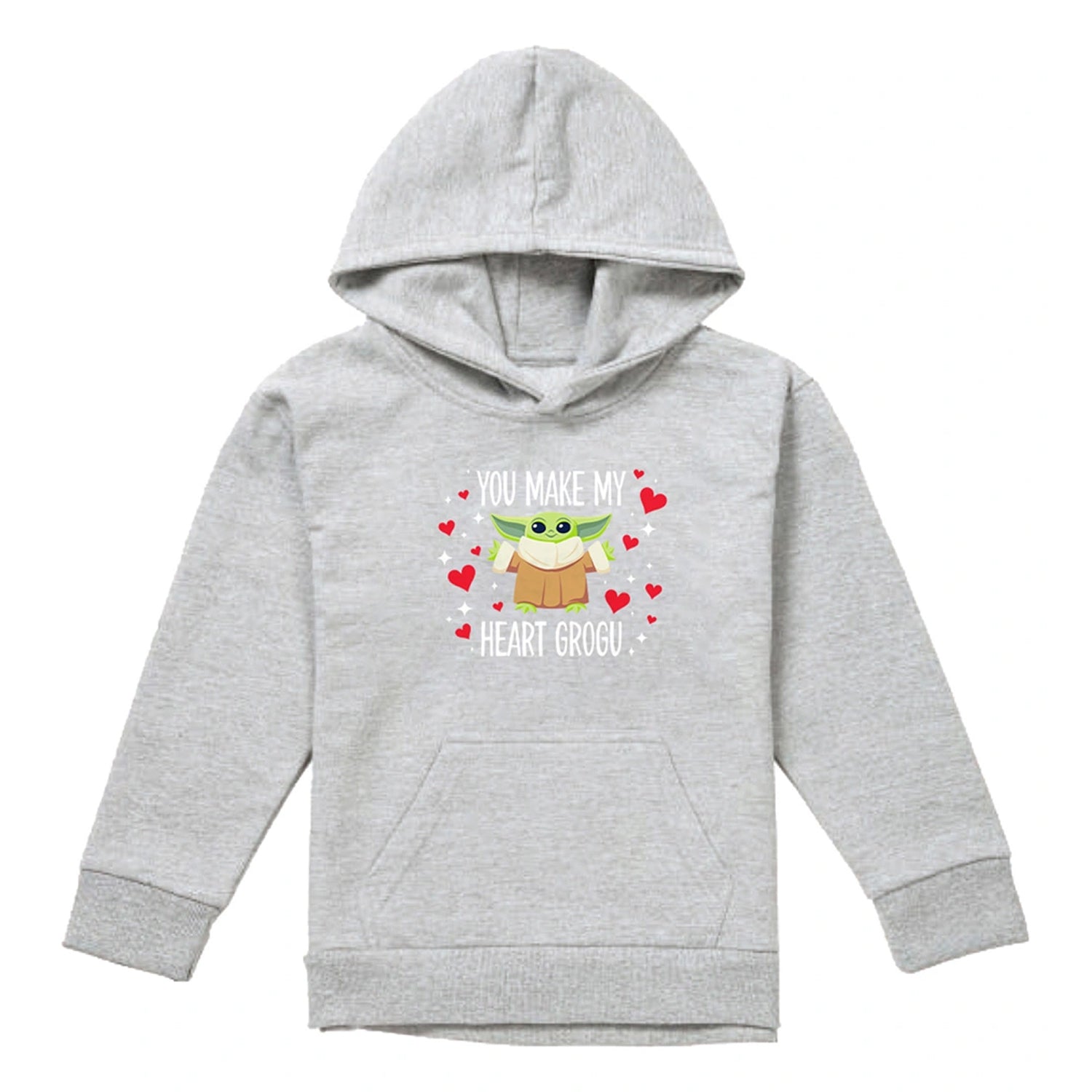 Athletic Heather - Front - Star Wars Childrens-Kids You Make My Heart Heather Hoodie