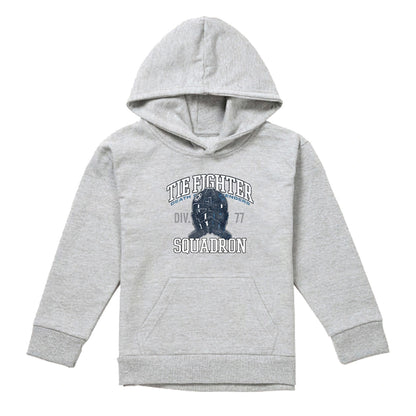 Athletic Heather - Front - Star Wars Childrens-Kids Tie Fighter Heather Hoodie