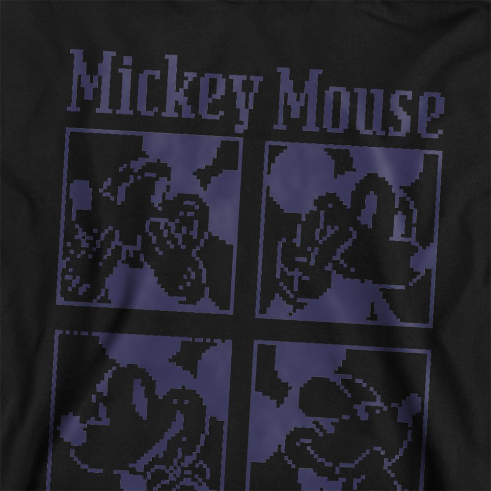 Athletic Heather - Back - Disney Childrens-Kids Mickey Mouse Pixelated Heather Hoodie