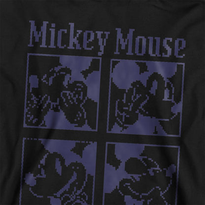 Athletic Heather - Back - Disney Childrens-Kids Mickey Mouse Pixelated Heather Hoodie