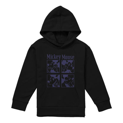 Athletic Heather - Front - Disney Childrens-Kids Mickey Mouse Pixelated Heather Hoodie