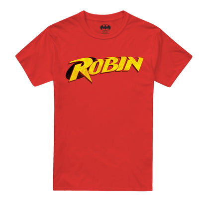 Red - Front - Batman Mens Robin Retro Logo T-Shirt