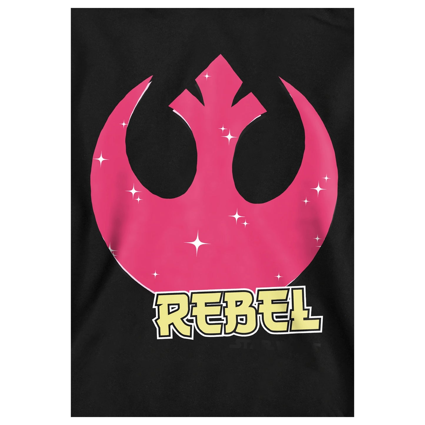Black - Side - Star Wars: A New Hope Childrens-Kids Rebel Manga Logo Hoodie