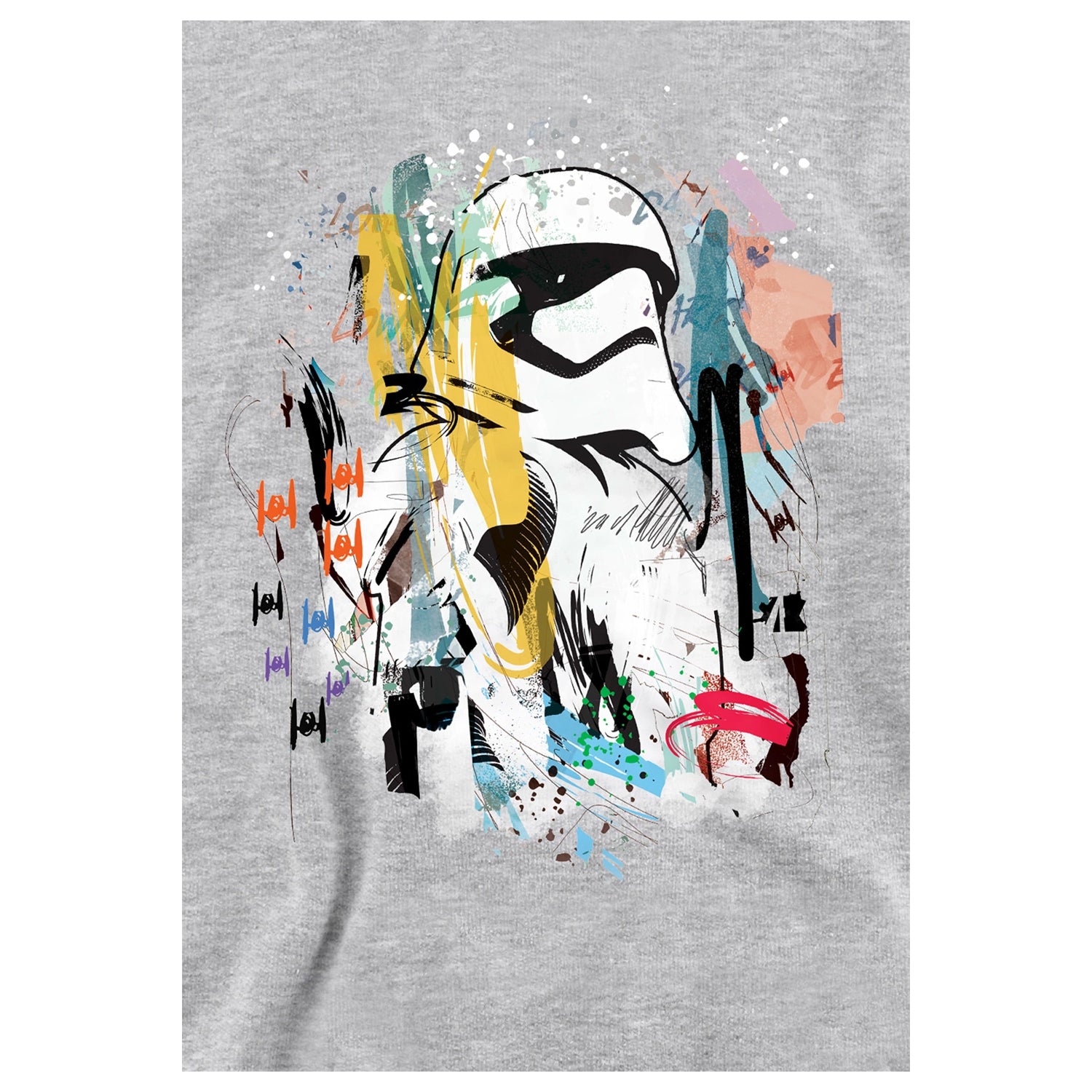 Athletic Heather - Side - Star Wars Childrens-Kids Stormtrooper Abstract Heather Hoodie