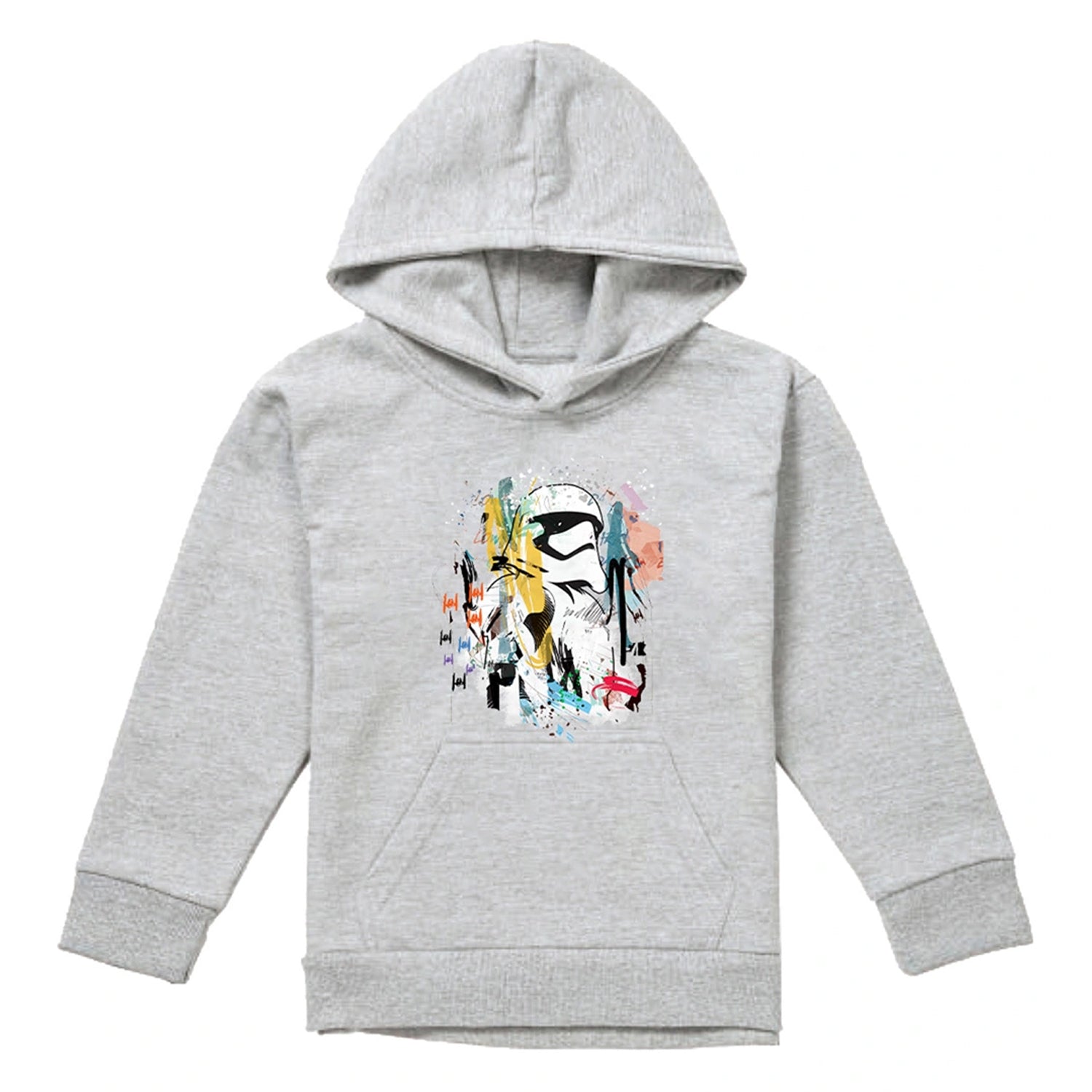 Athletic Heather - Front - Star Wars Childrens-Kids Stormtrooper Abstract Heather Hoodie