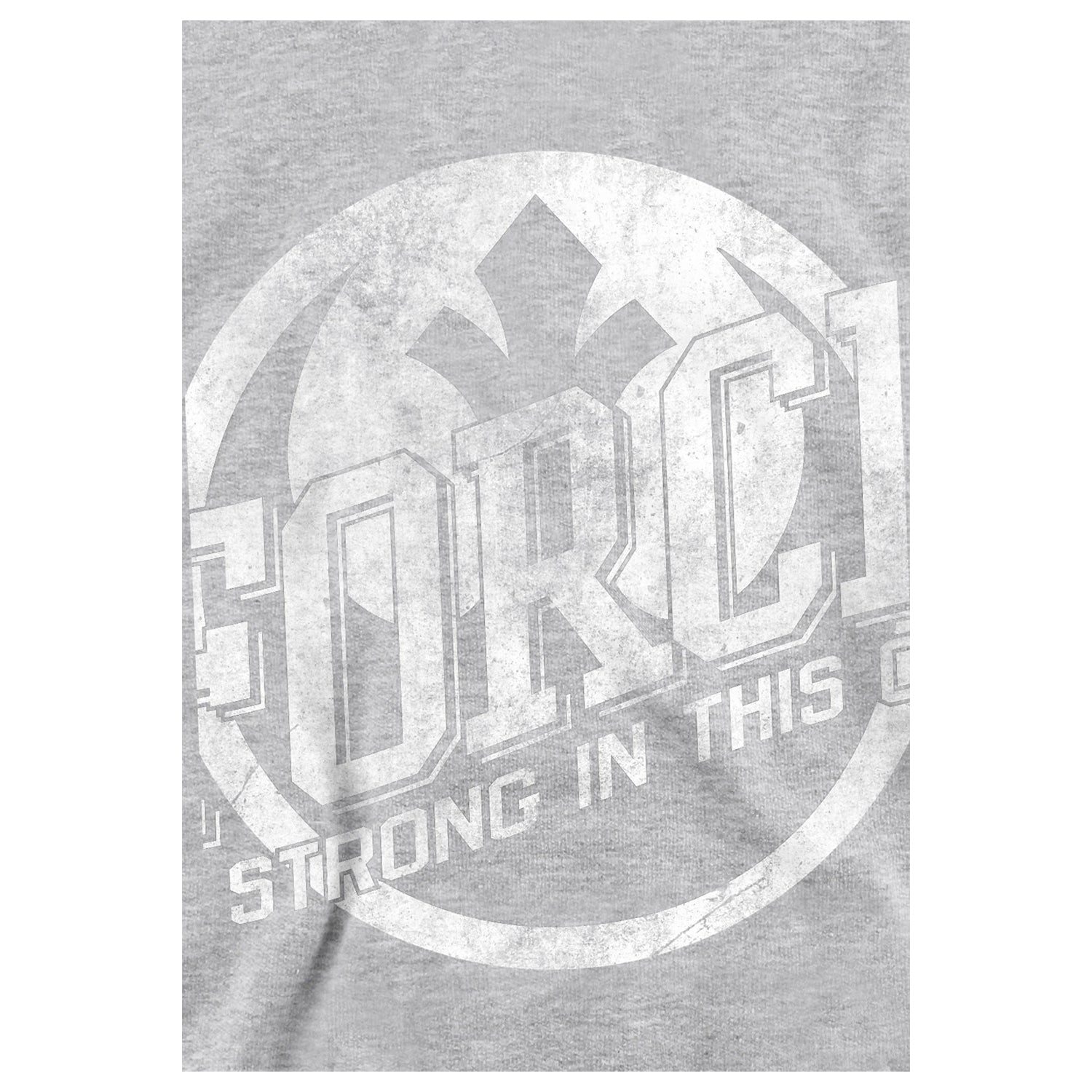 Athletic Heather - Side - Star Wars Childrens-Kids The Force Is Strong Heather Hoodie