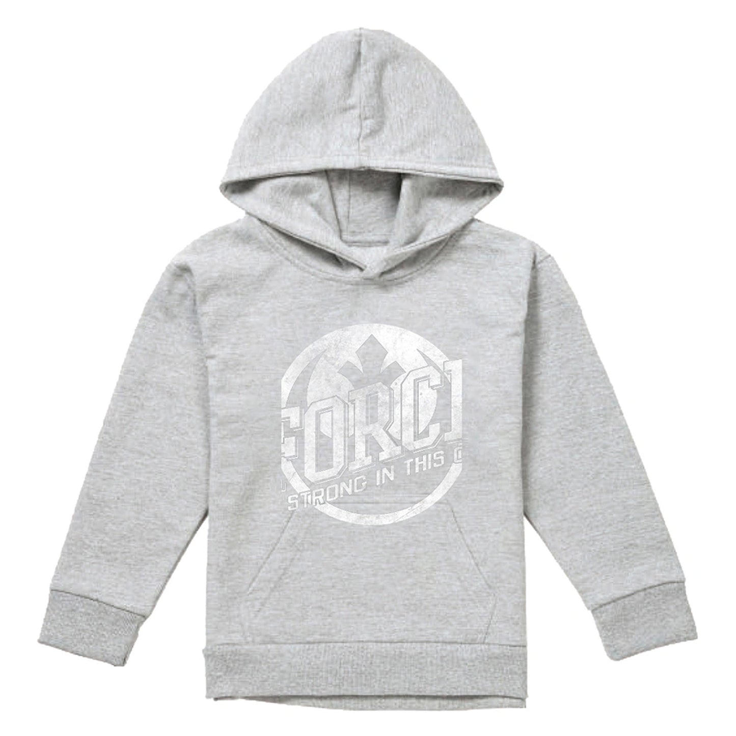 Athletic Heather - Front - Star Wars Childrens-Kids The Force Is Strong Heather Hoodie