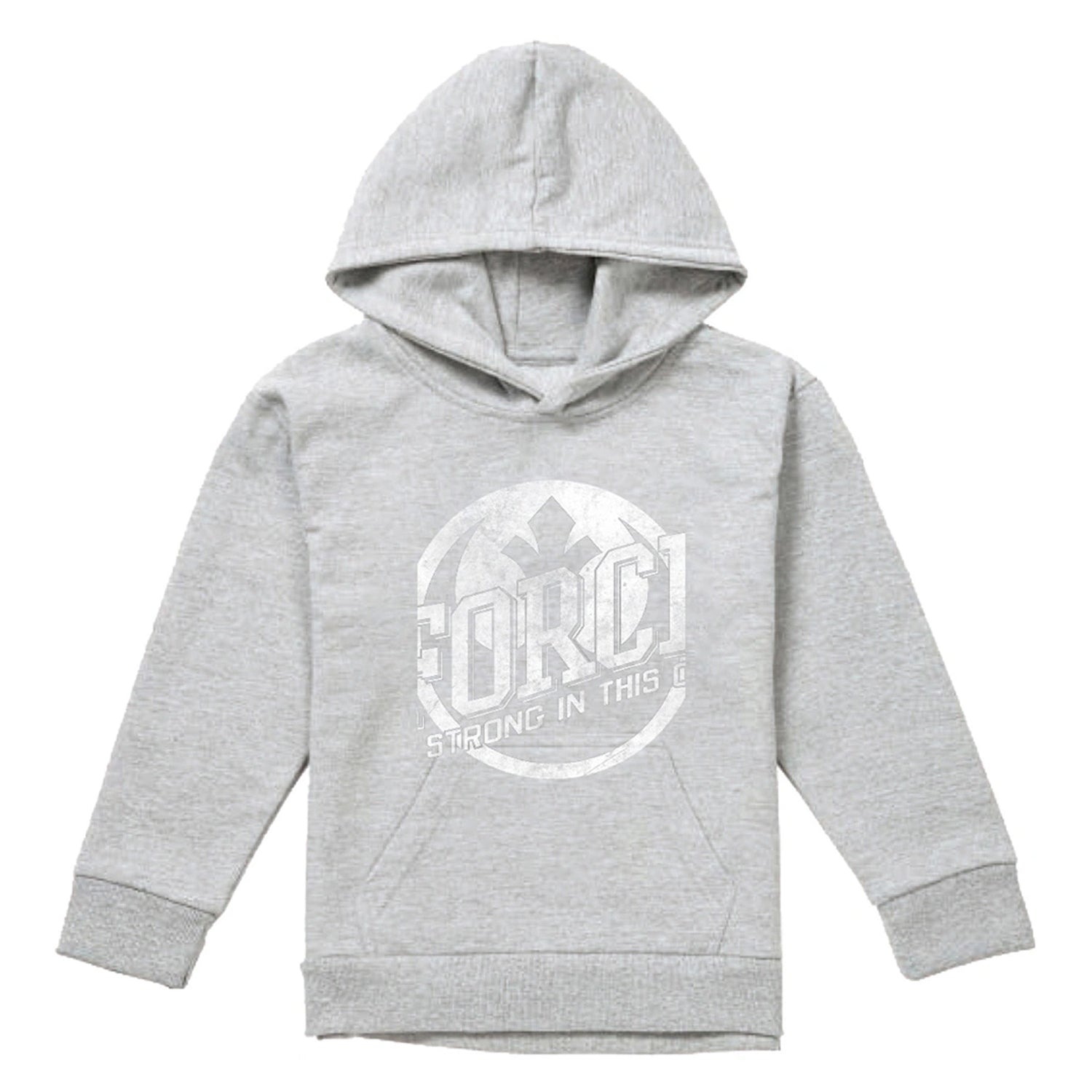 Athletic Heather - Front - Star Wars Childrens-Kids The Force Is Strong Heather Hoodie