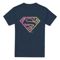 Navy - Front - Superman Mens Arcade Logo T-Shirt